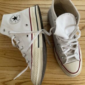 White Hightop Converse